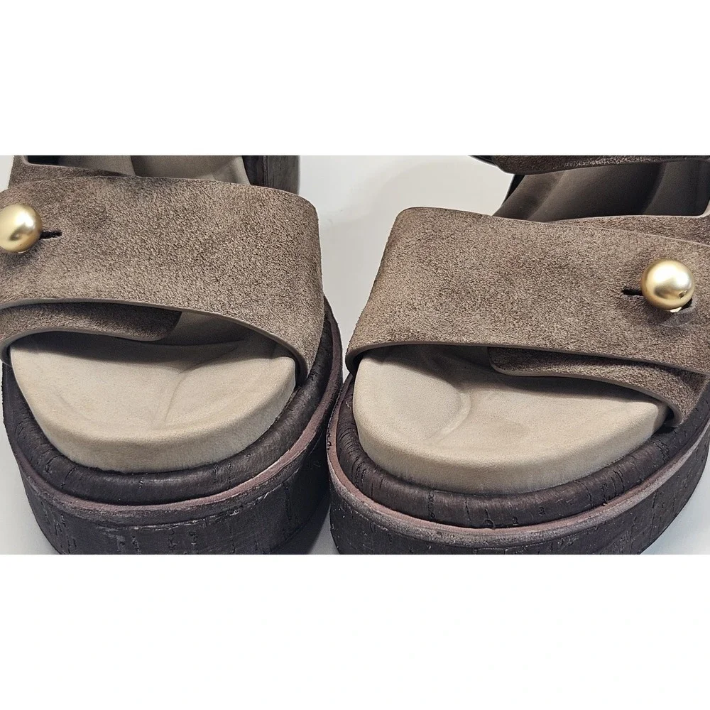 Rag & Bone Wedge‎ Sandals Womens 37.5 Leather New York Support Comfort Classic